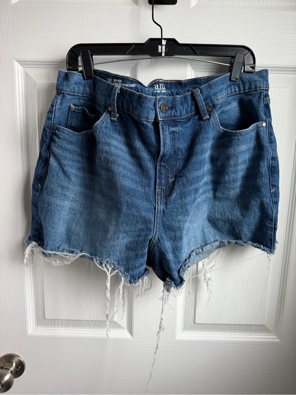 a.n.a High-rise Denim Boyfriend Jean Shorts
